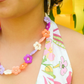 Sunset flower necklace