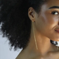 Detailed chain drop earrings