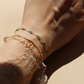 Emerald gemlink bracelet