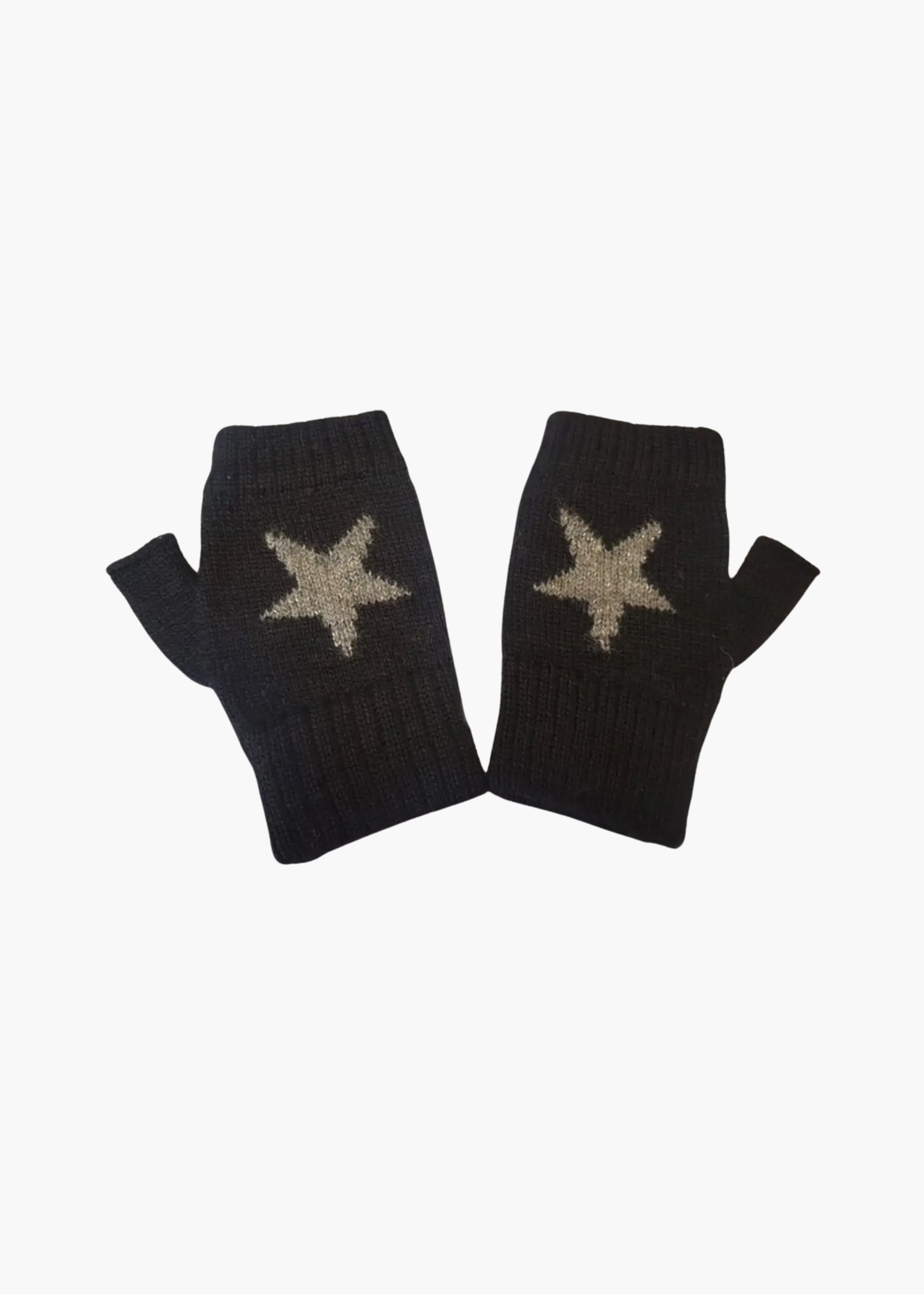 Baby alpaca star mittens