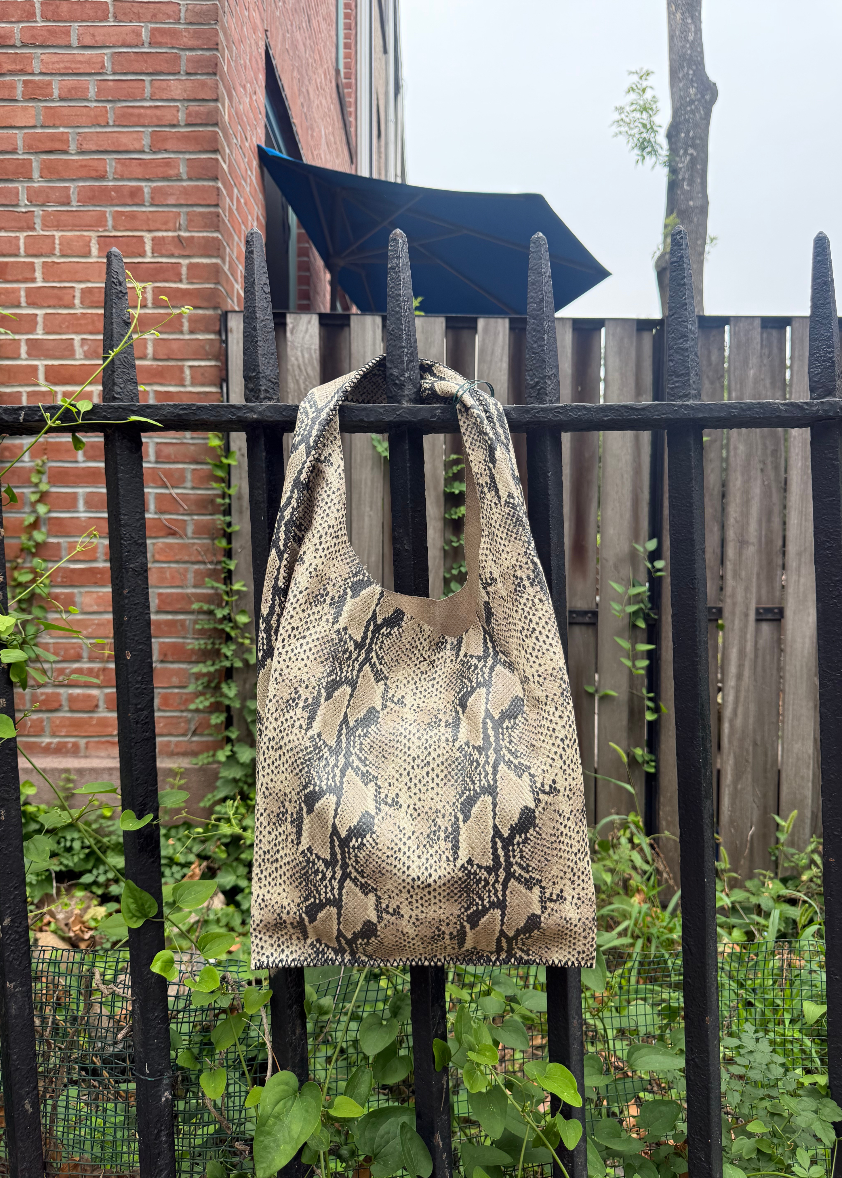 Palermo bag, beige snakeskin