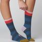 Fillmore blue striped crew socks
