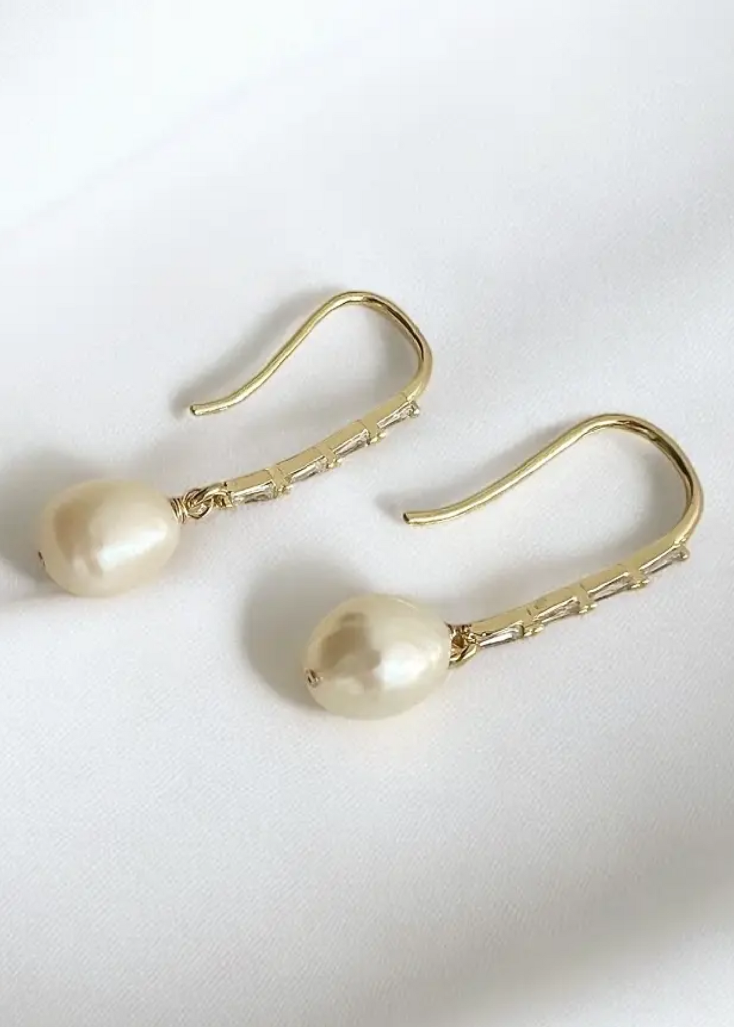 Save the date dangle earrings