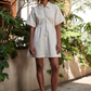Utility dress, oatmilk
