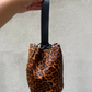 Navigli bag, dark cheetah calfskin