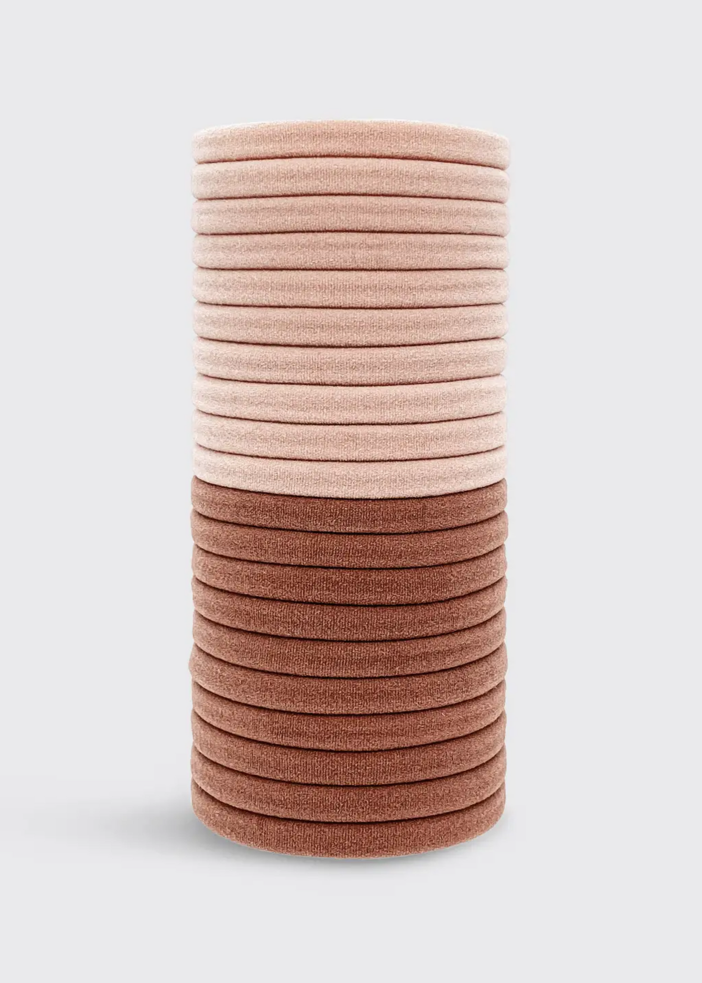 Recycled nylon elastics 20pc set, blush