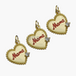Red mama heart charm