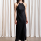 High neck bias dress