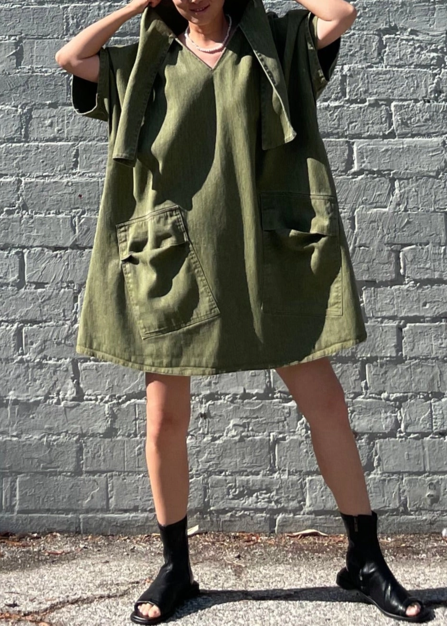 Los Angeles dress, olive