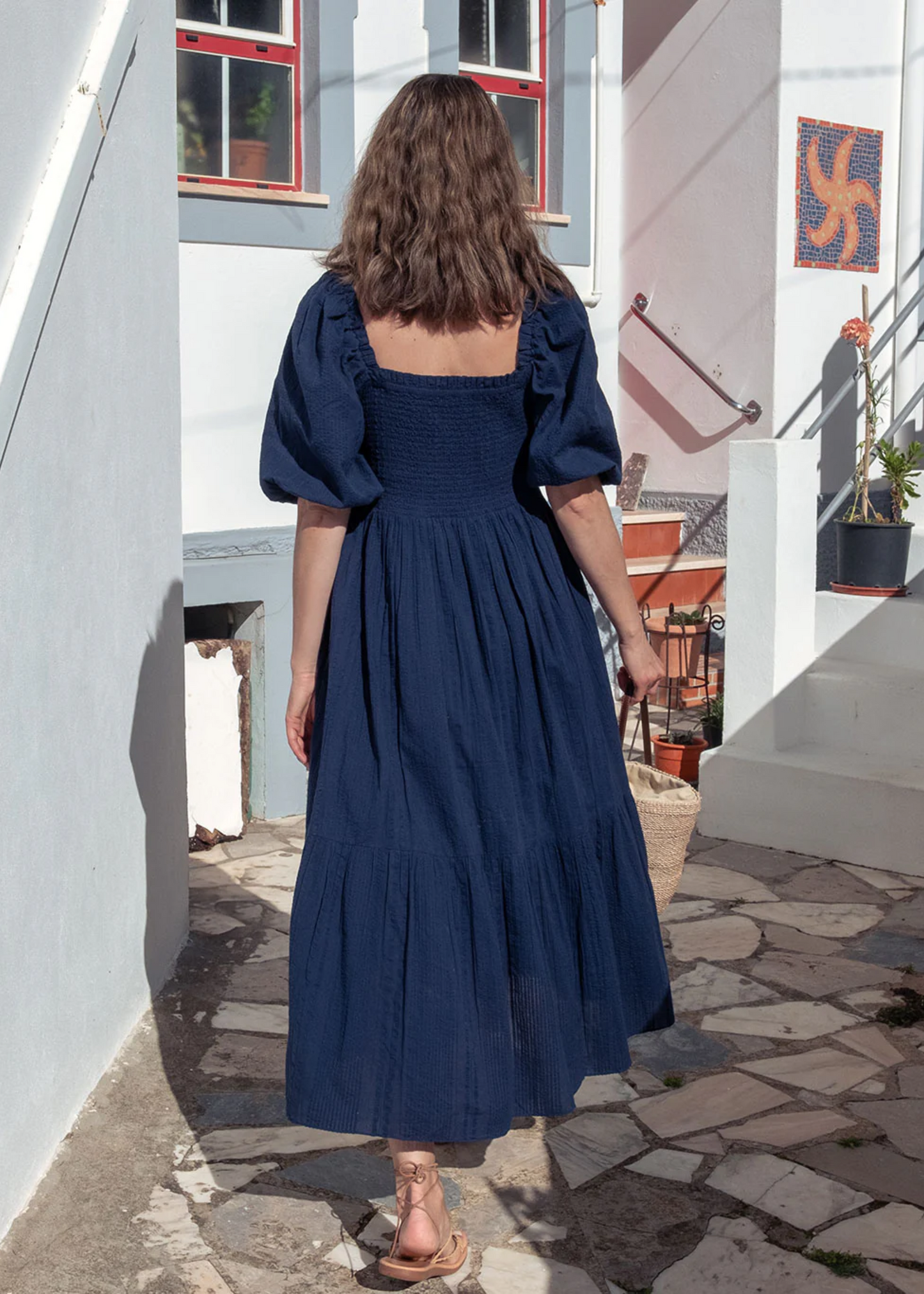 Elsie dress, true blue