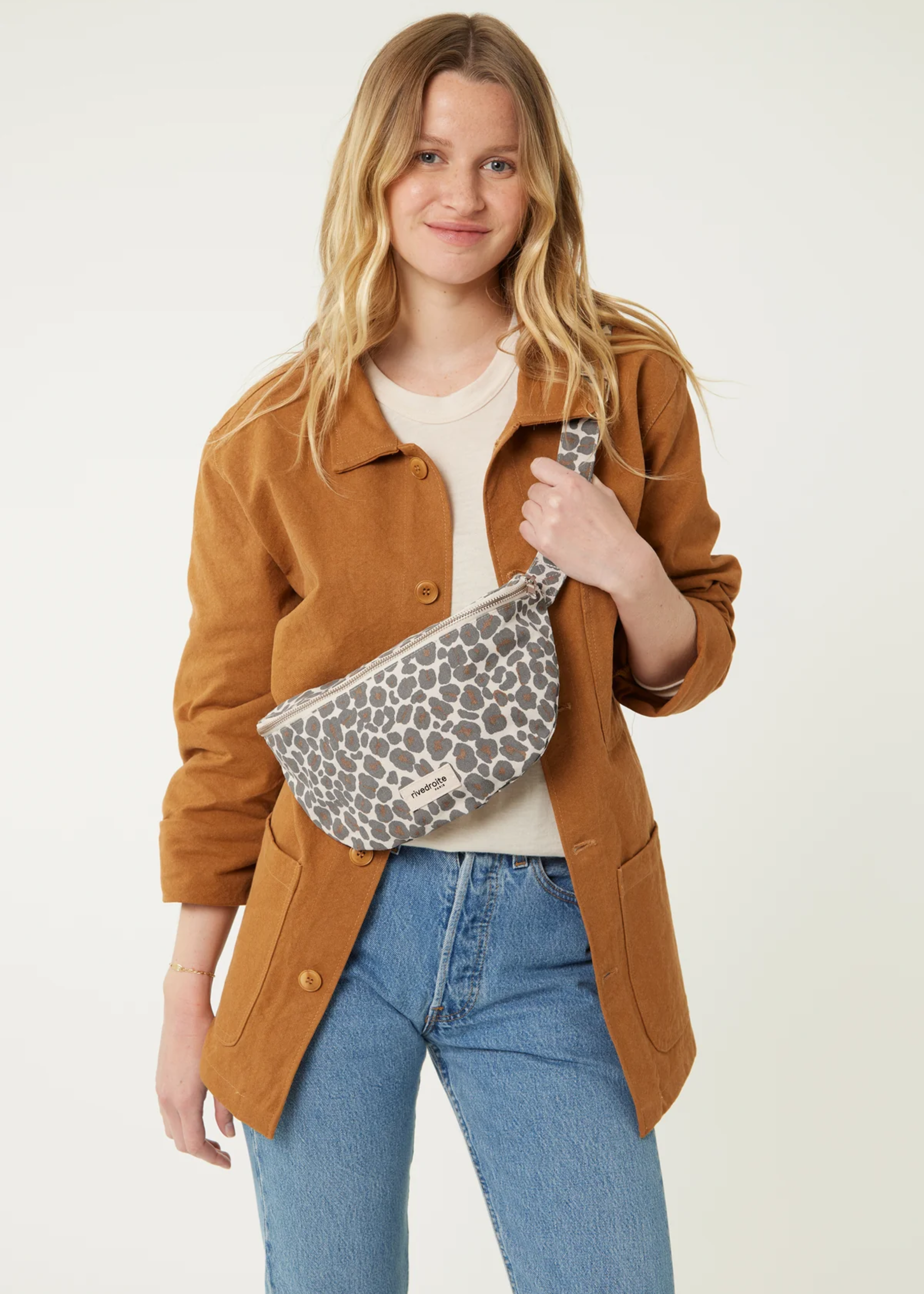 Custine bag, leopard grey