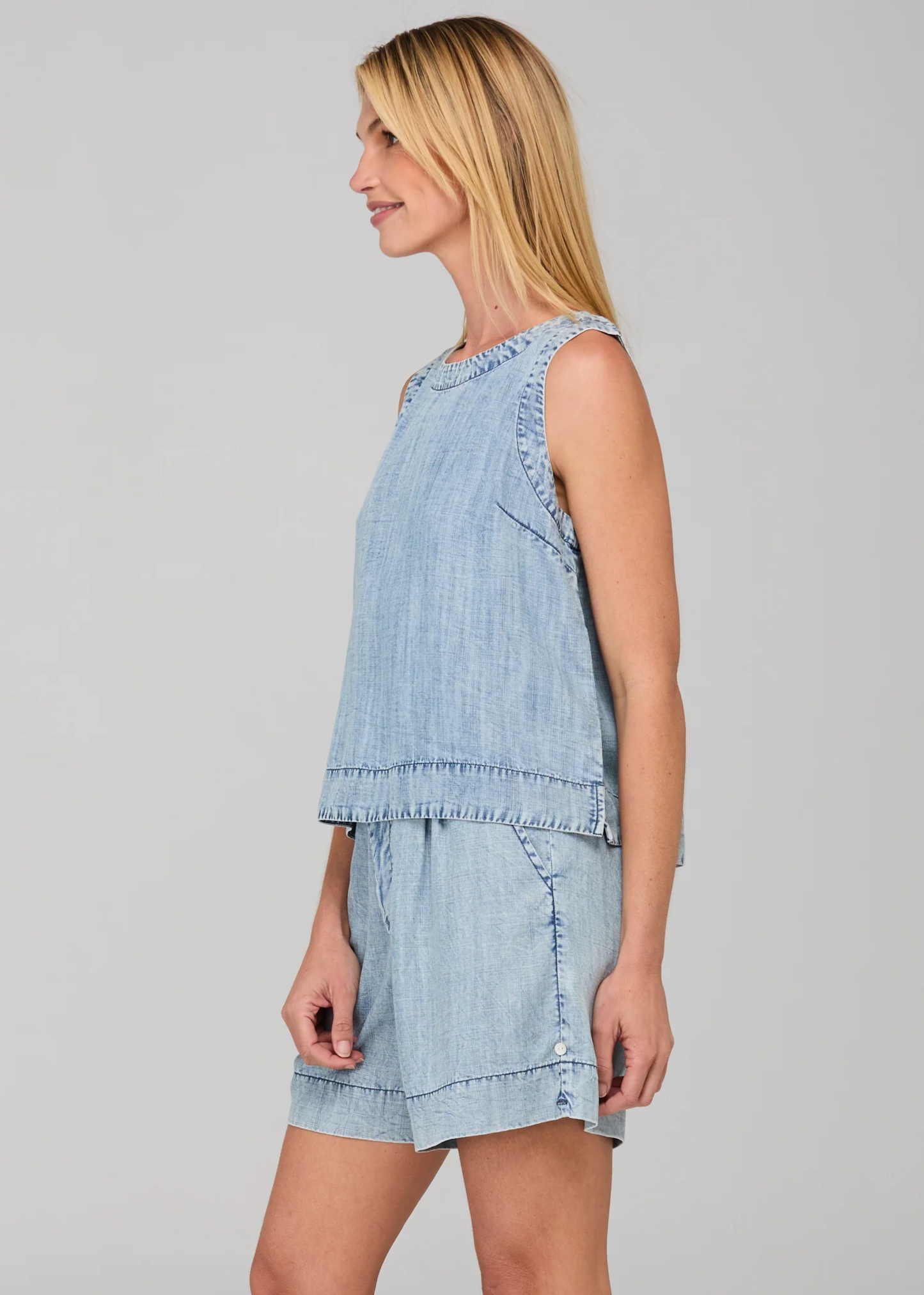 Mona top, blue