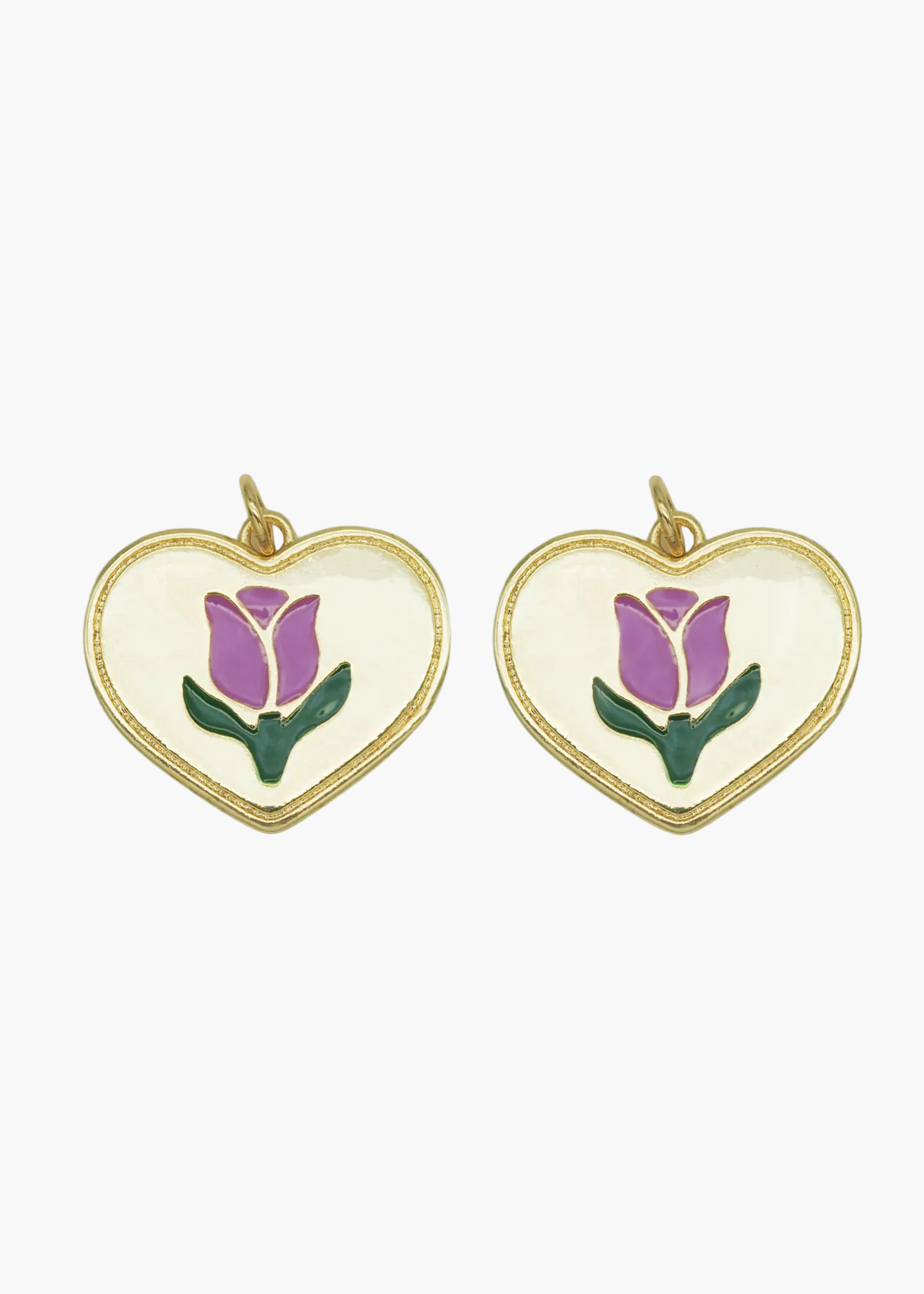 Tulip flower charm