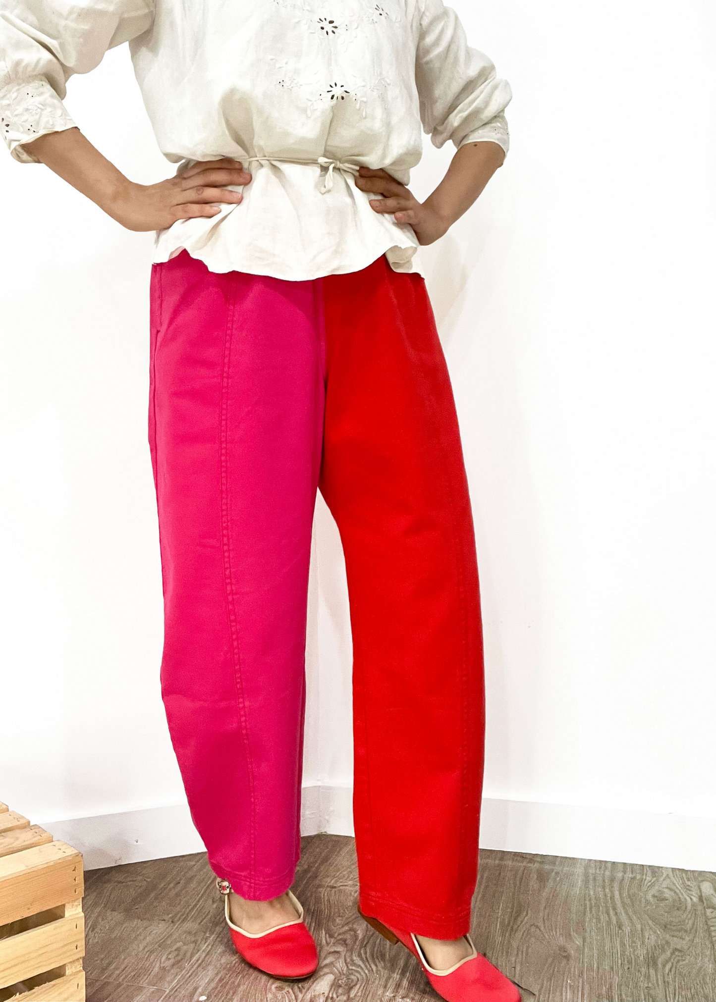 Janus pants II (with side pockets), pink