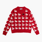Ugly duckling sweater, red