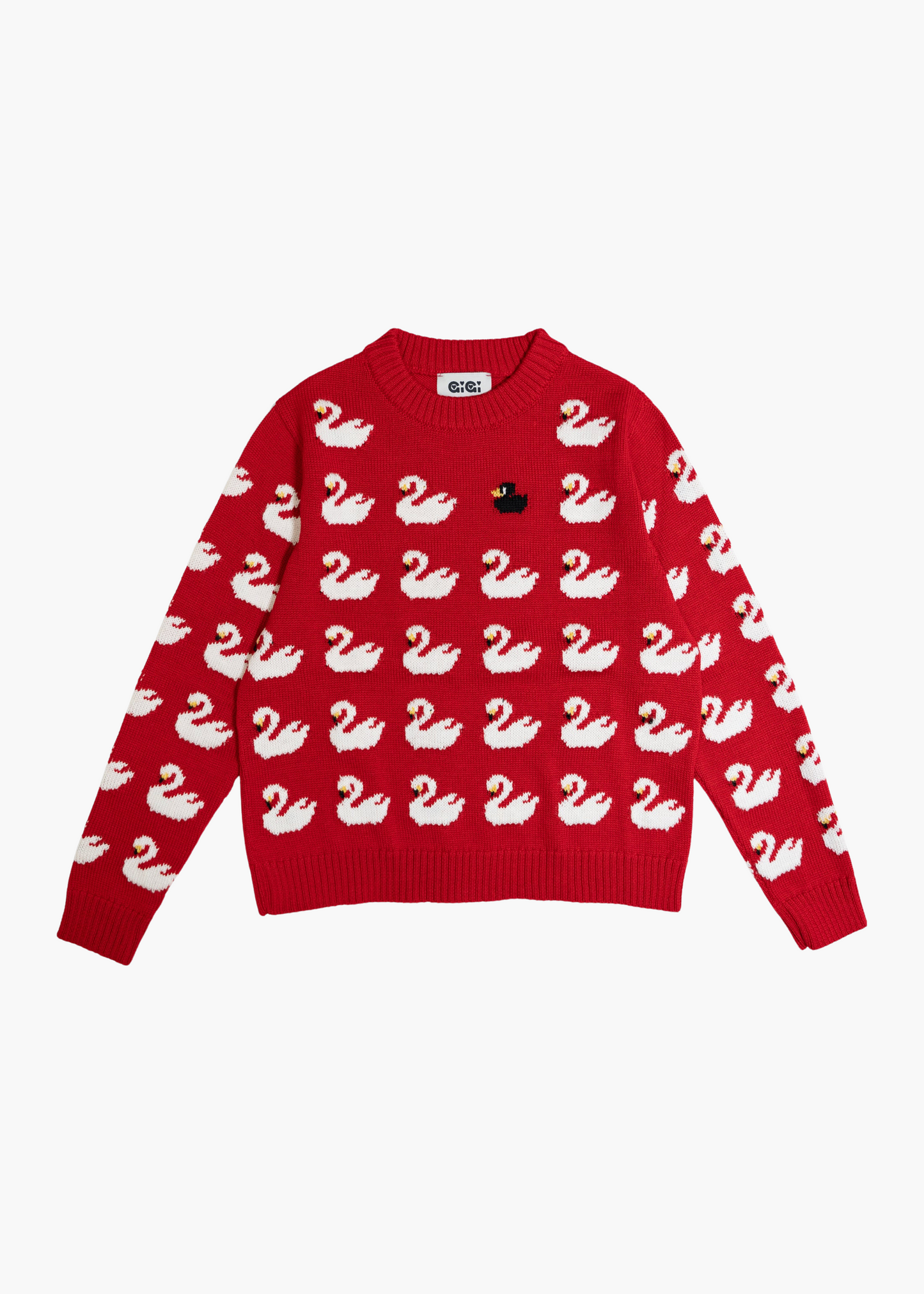 Ugly duckling sweater, red