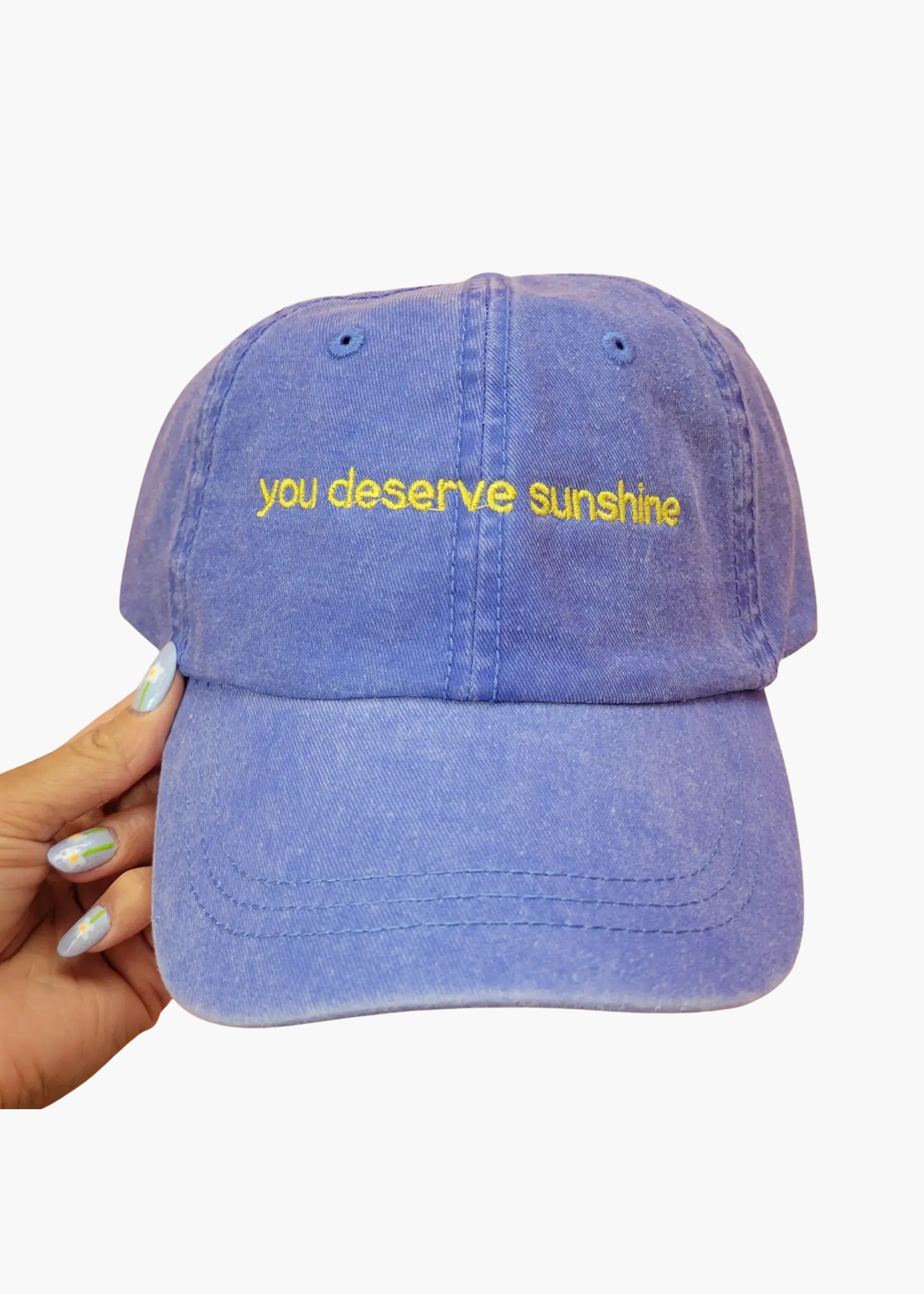 "You deserve sunshine" hat