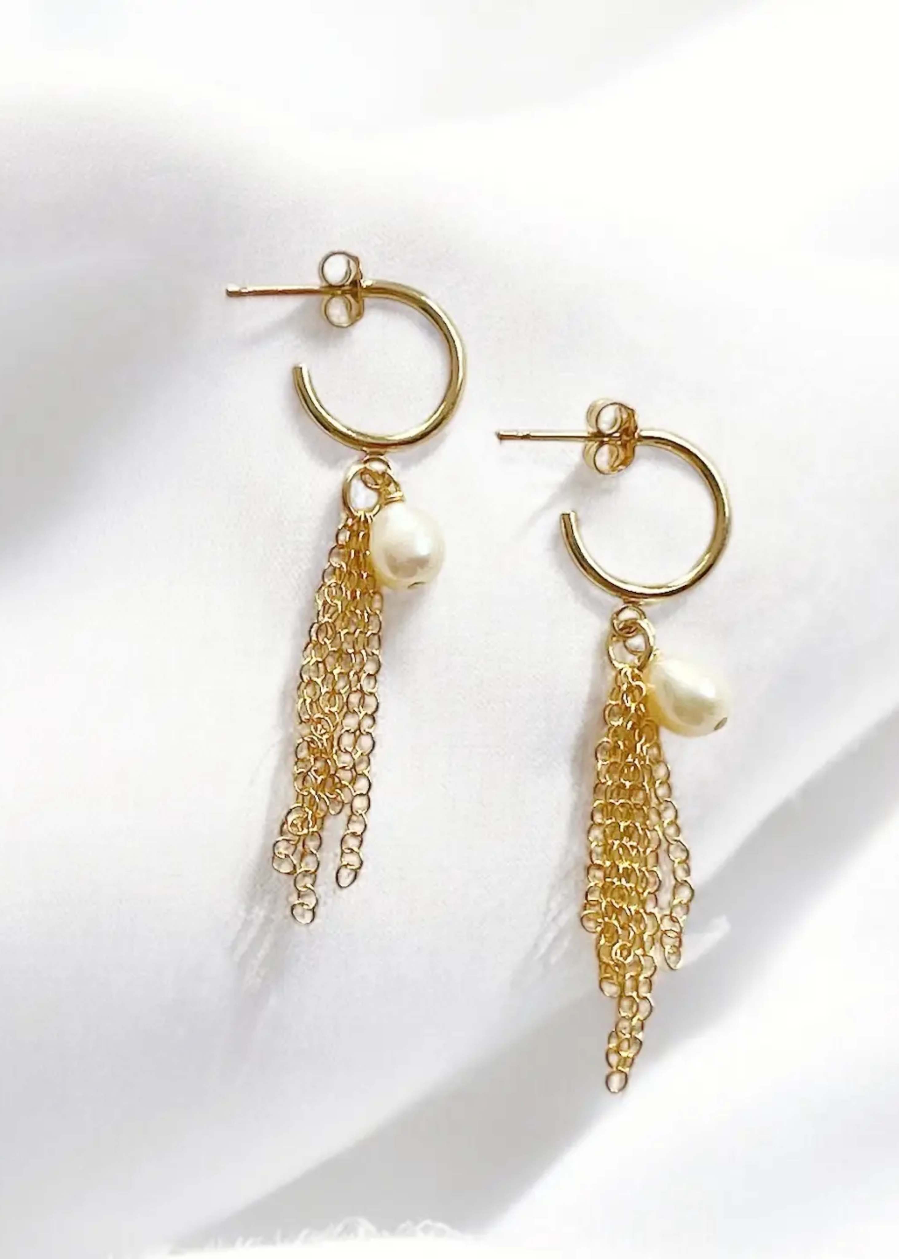 Portia fringe hoops