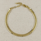 Diamond cut herringbone bracelet