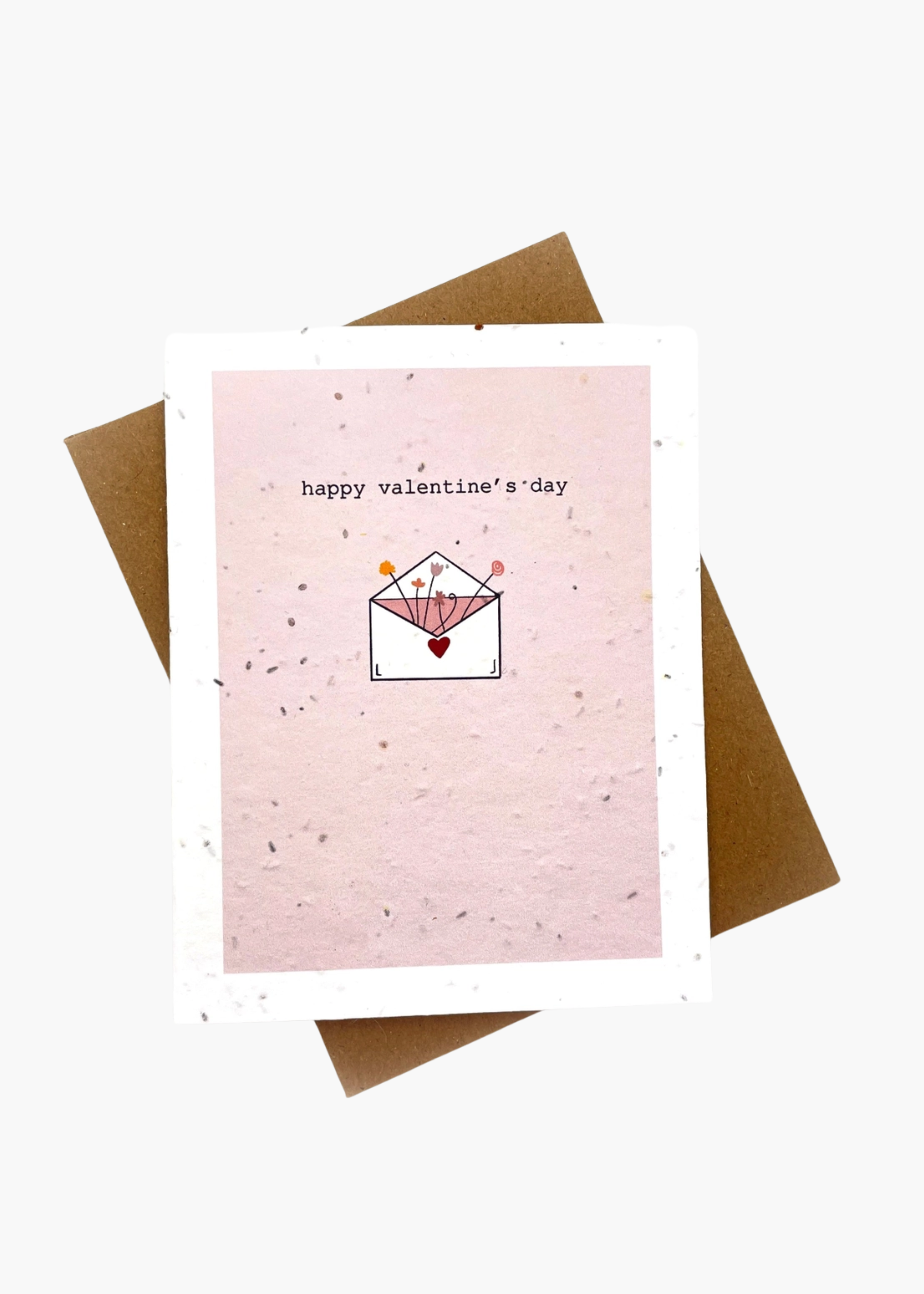 Plantable happy valentine's day card