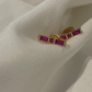 Fuchsia stud earrings