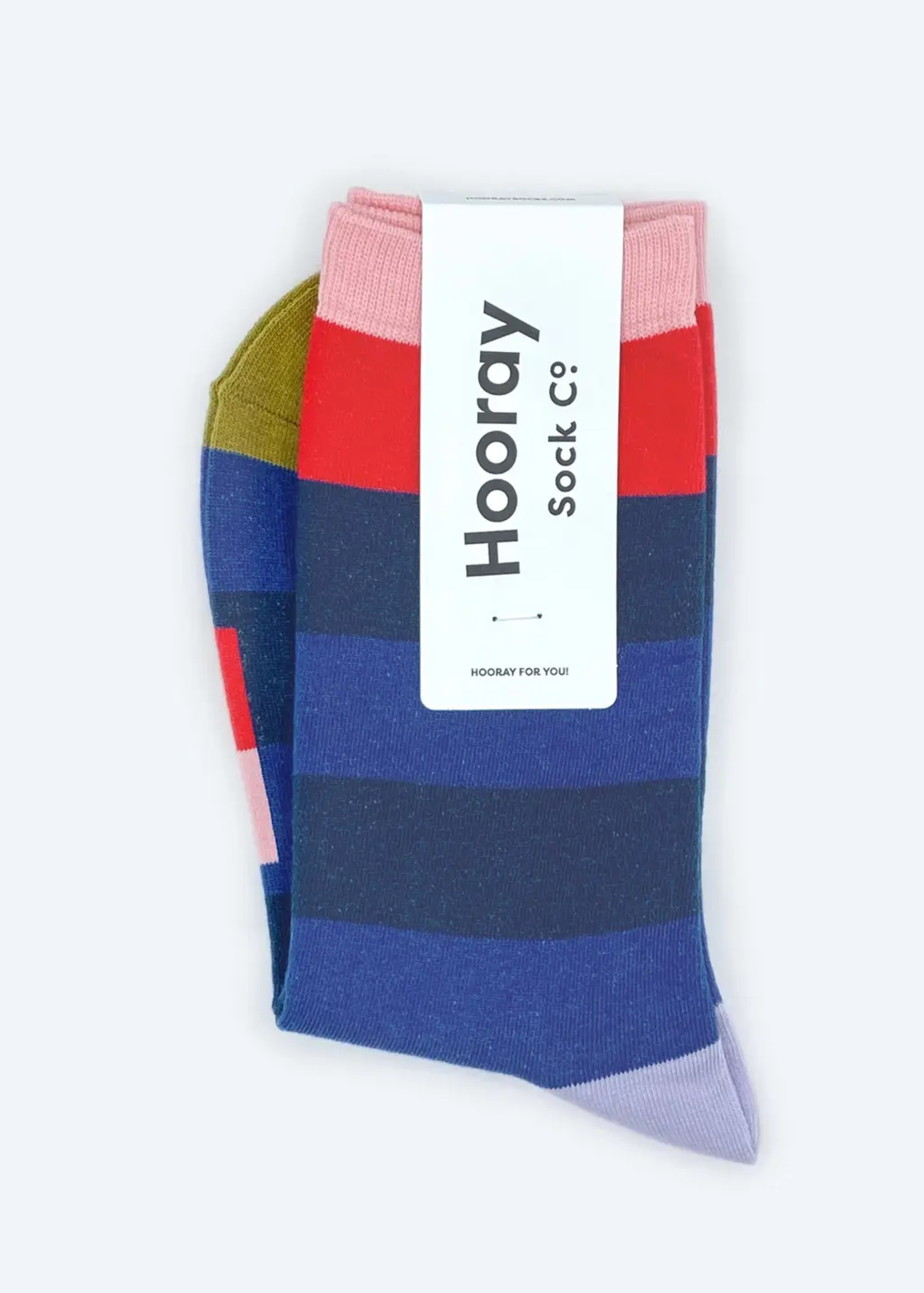 Fillmore blue striped crew socks