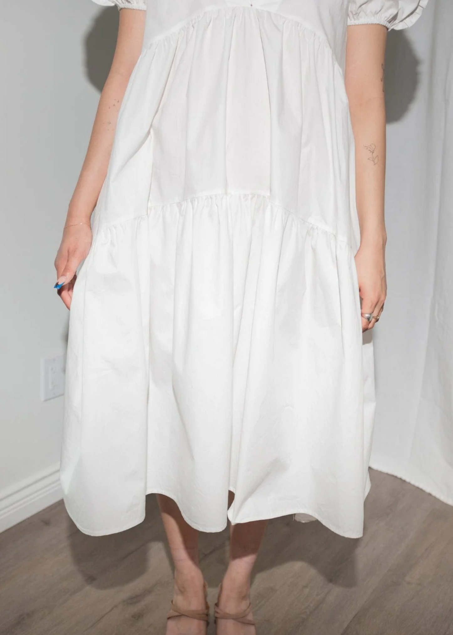 Fidelina dress, white
