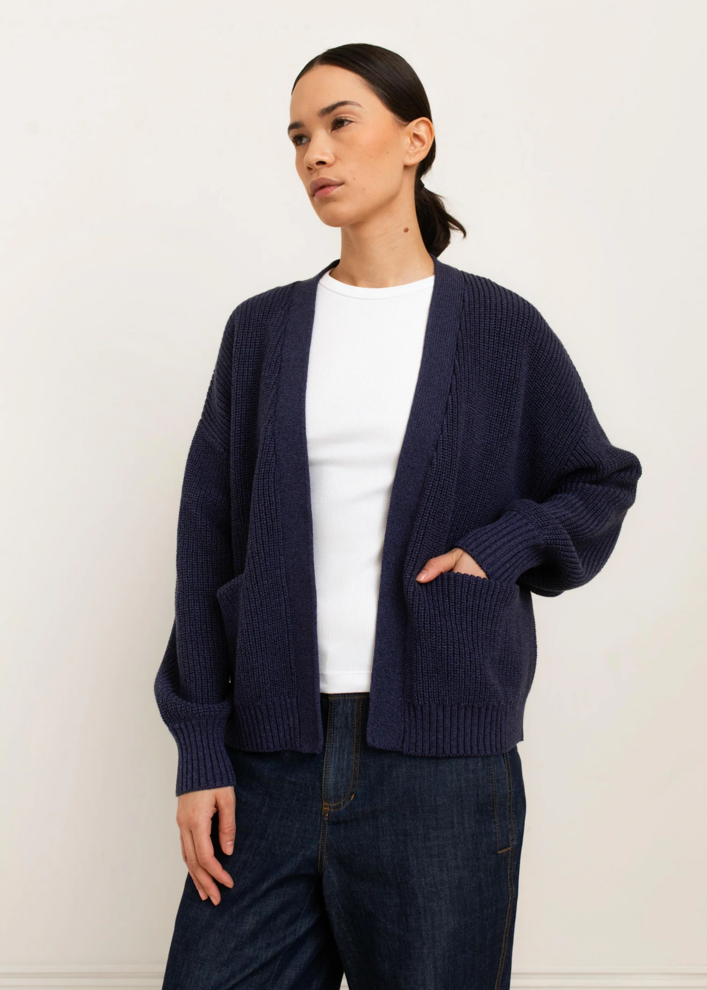 Mali cardigan, navy