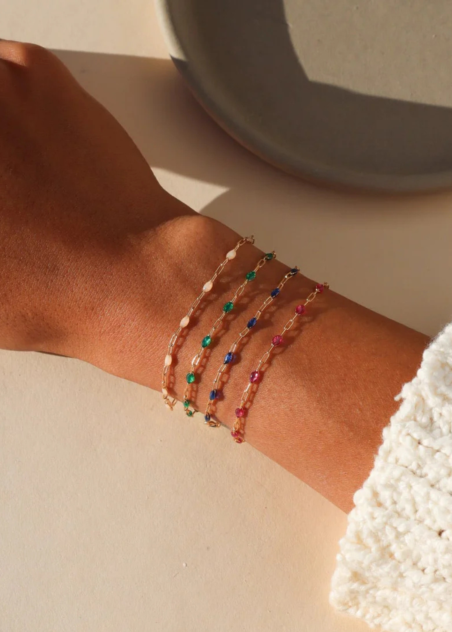 Ruby gemlink bracelet