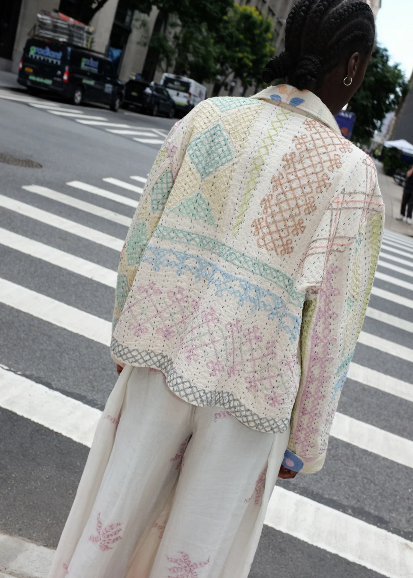 Astrid jacket, garden mosaic