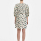 Linen puff sleeve with smocking