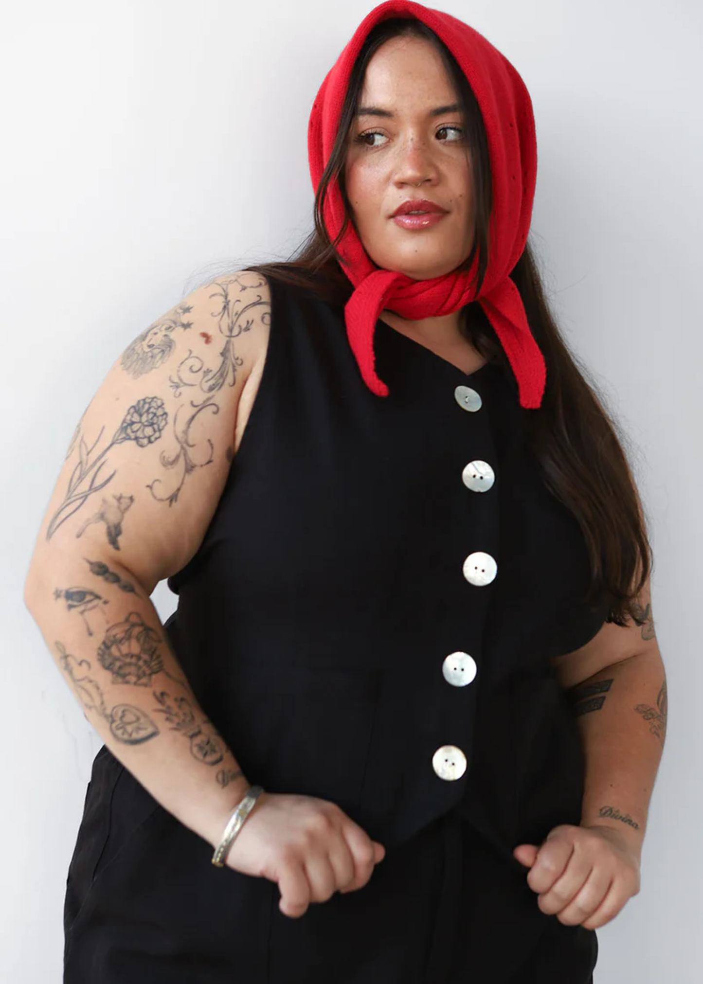 Shell flared vest