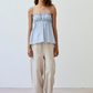 Bindi pinstripe top