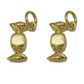 Gold candy charm