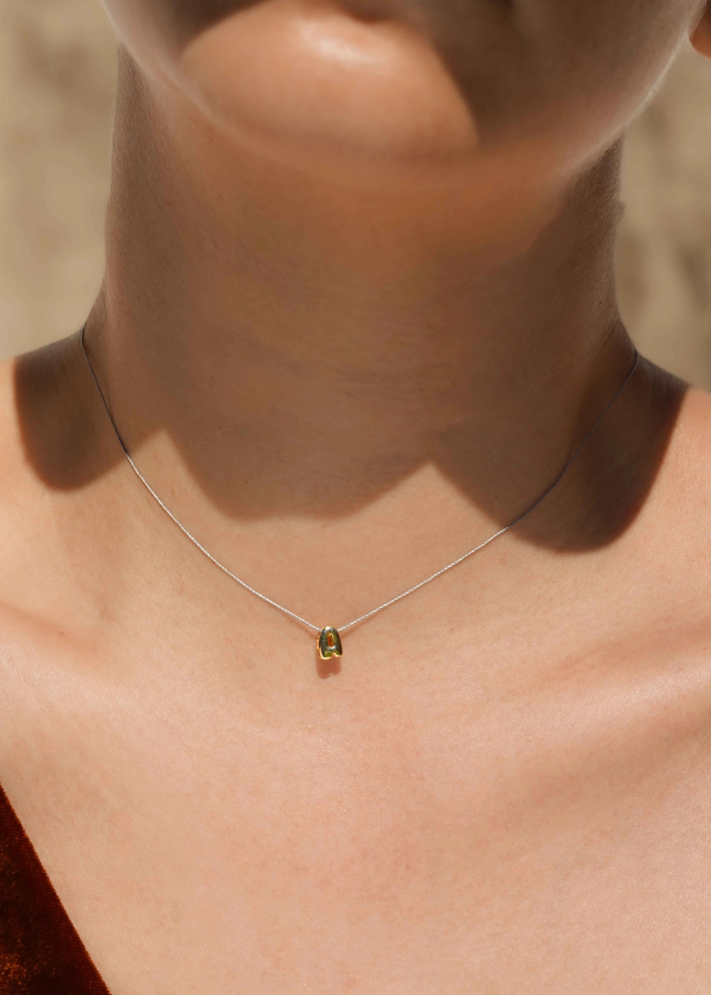 Little initial necklace