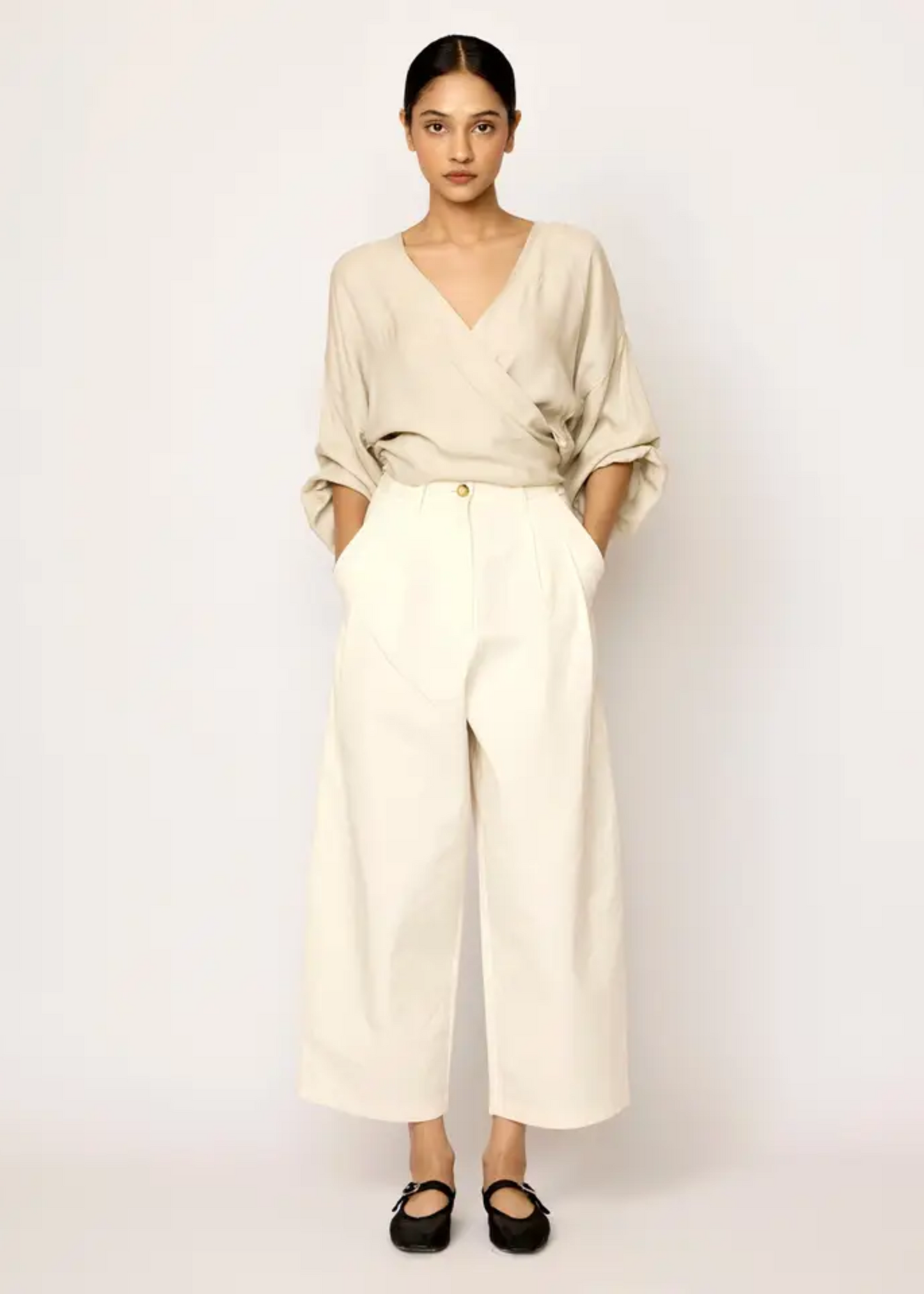 Boyfriend pant, ivory