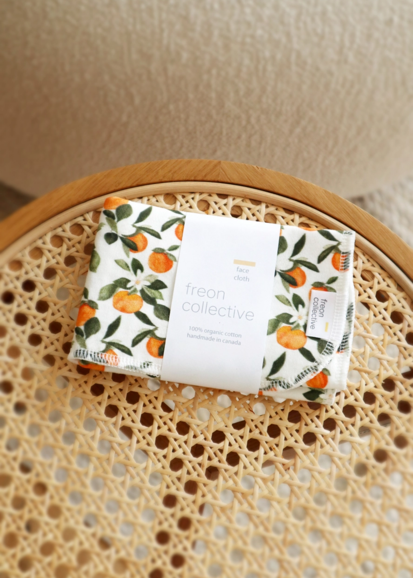 Face cloth, clementine