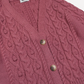 Able cardigan, dark rose
