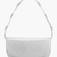 Inez recycled vegan shoulder bag, silver