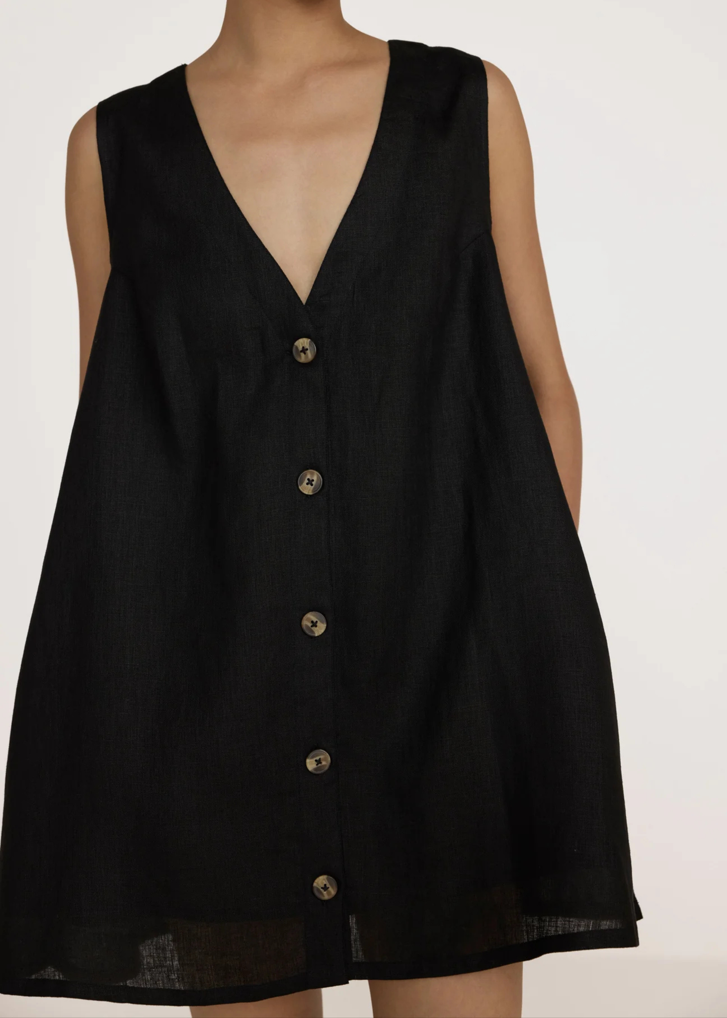 V-neck mini dress