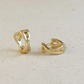 X clicker hoop earrings