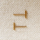 Petite bar stud earrings