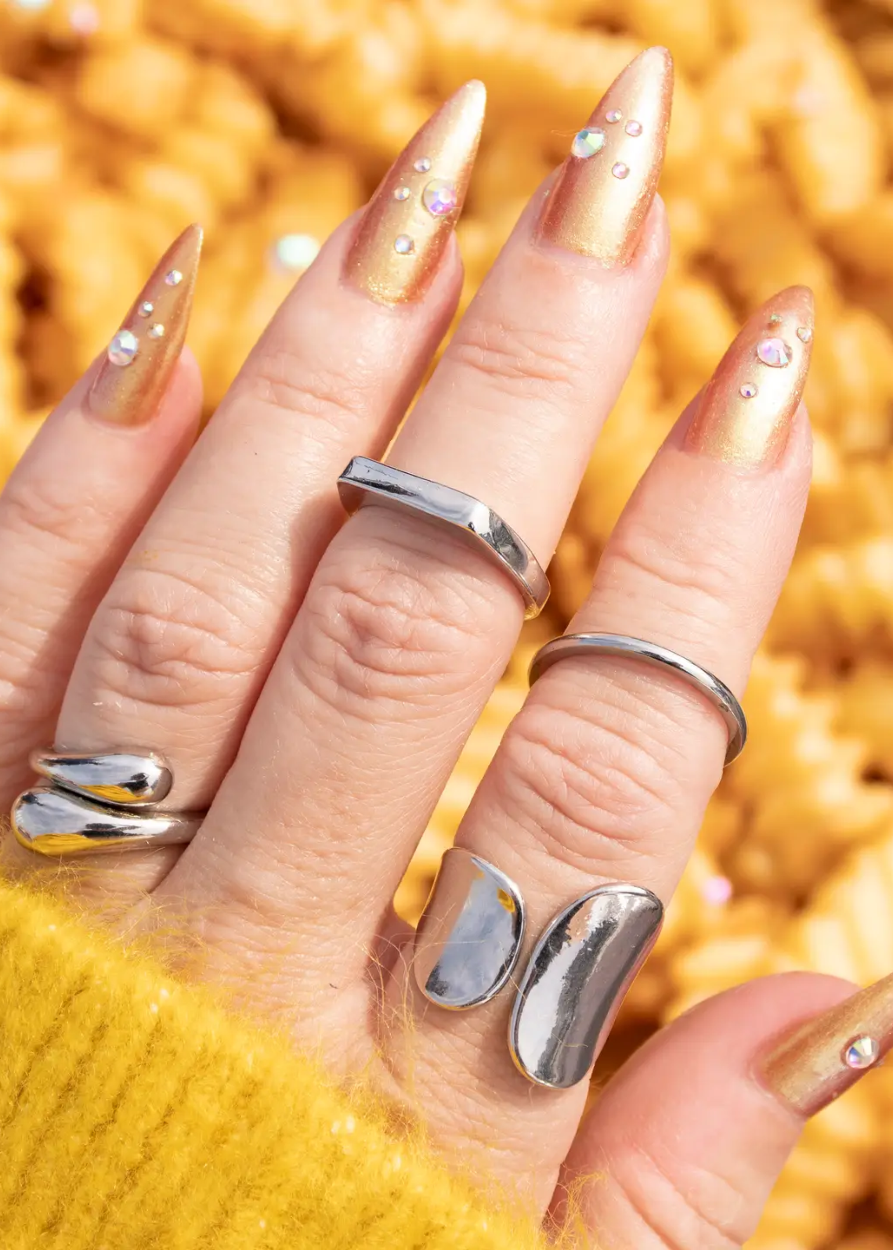 Nail polish, honey mustard