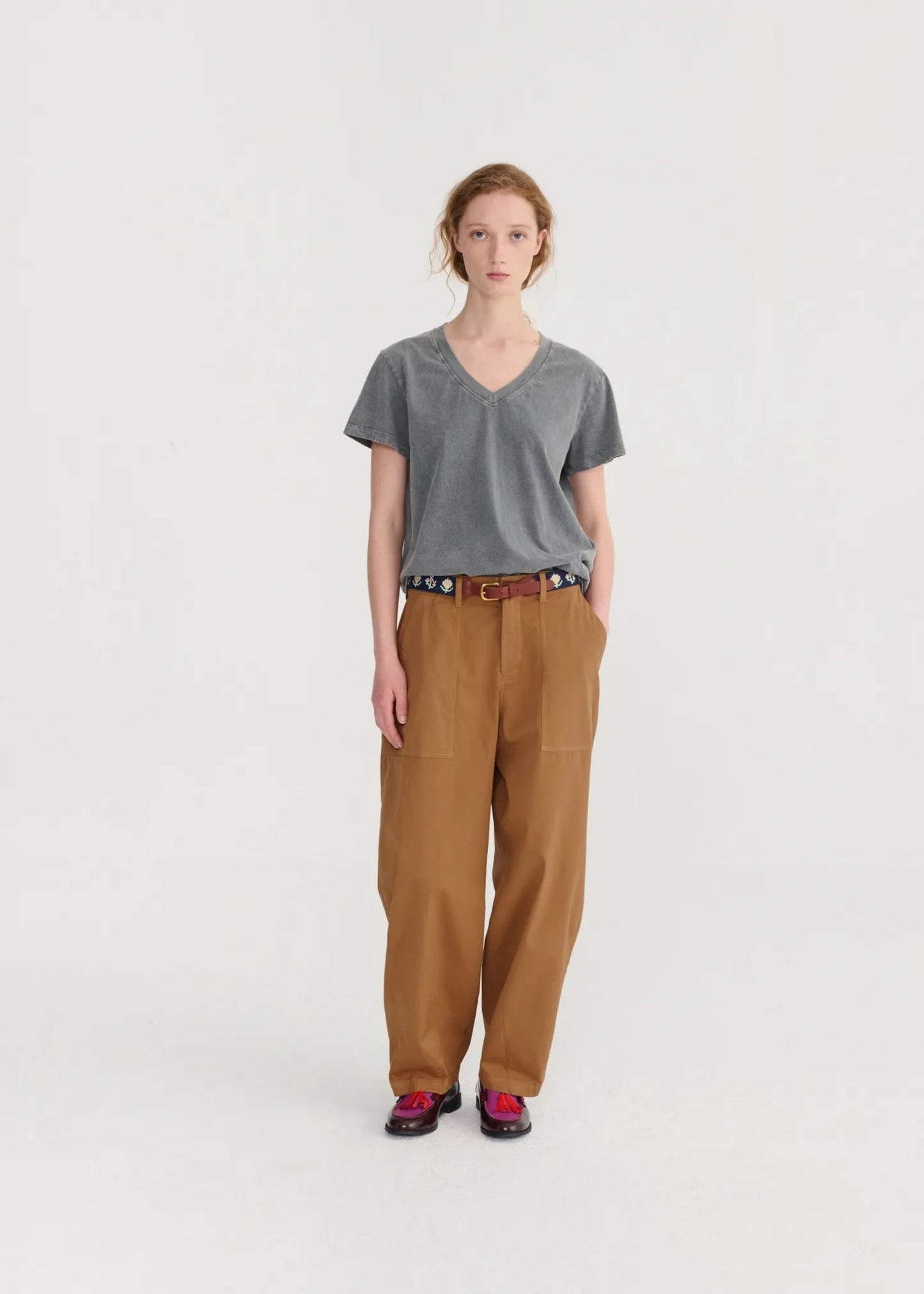 Paper touch cocoon pants