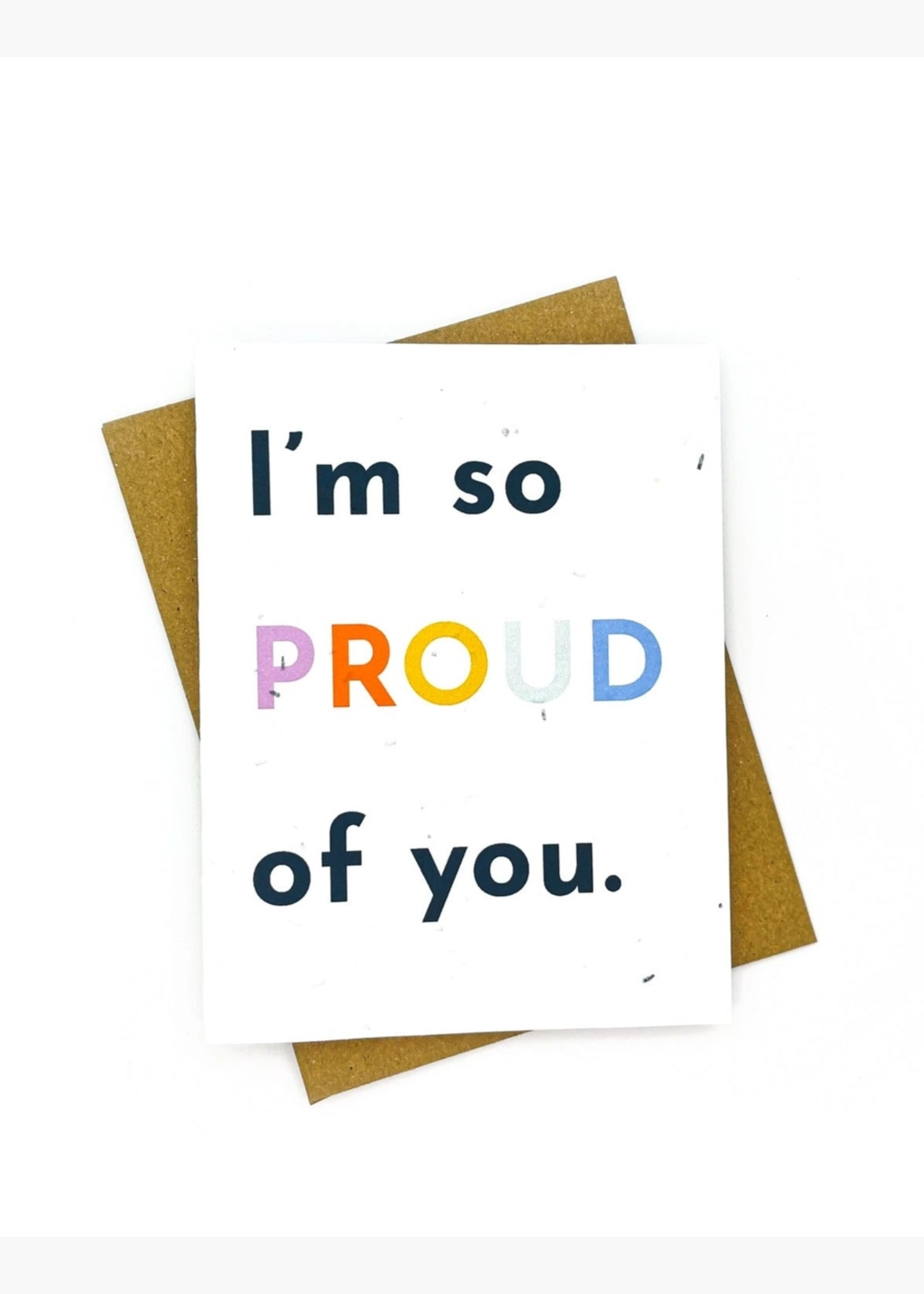 I'm so proud of you card