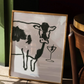 Moo-tini art print