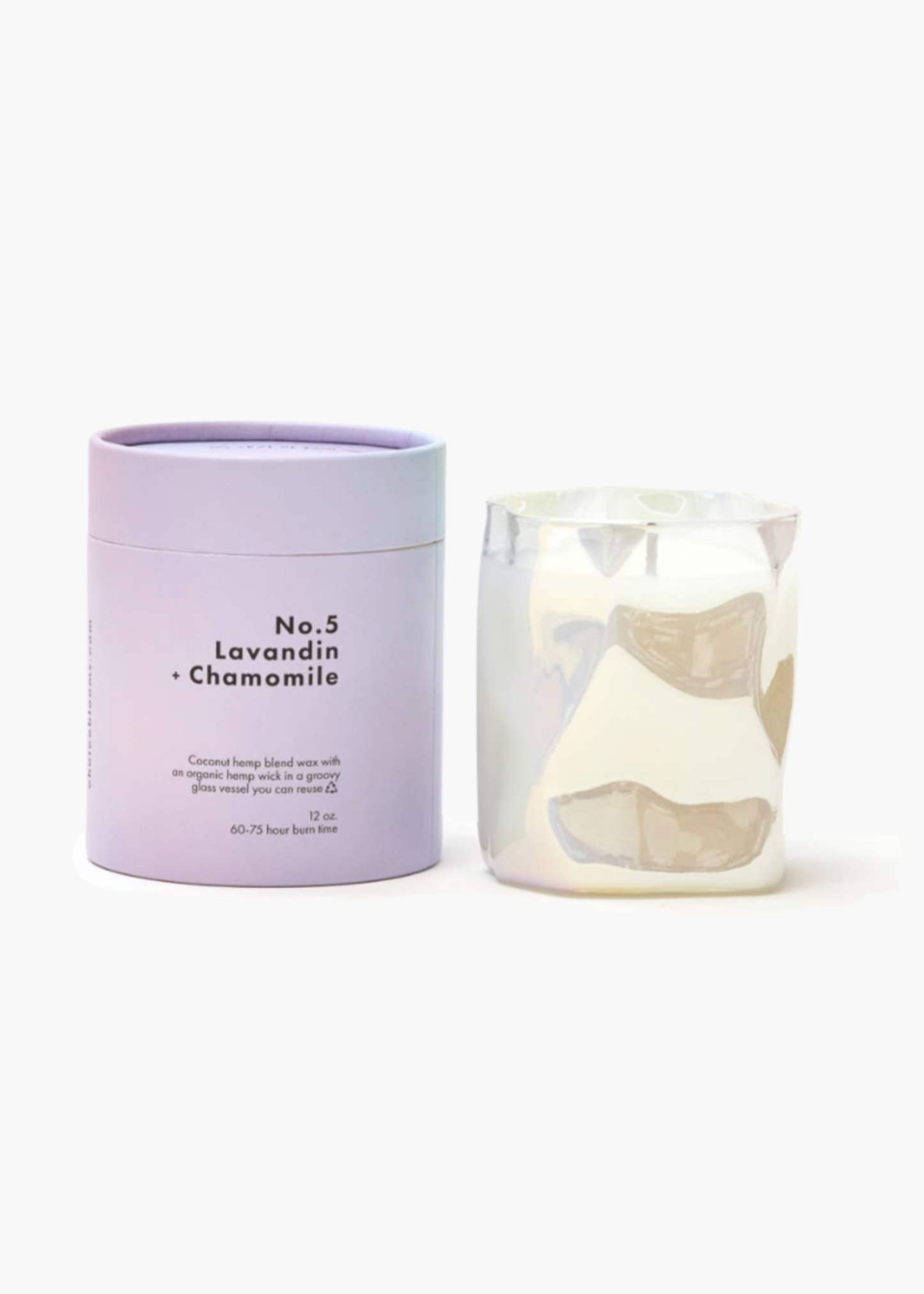 No. 5 lavandin + chamomile candle, 12 oz