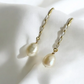 Save the date dangle earrings