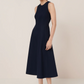 Framework dress, navy