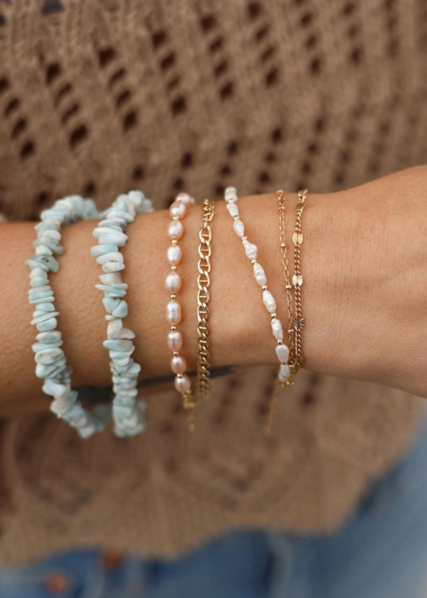 Stone harbor beaded bracelet